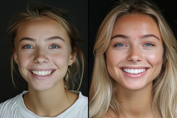 Transformation with veneers before and after