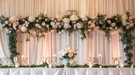 Fototapeta na wymiar designs Wedding Backdrop simple minimalist luxury