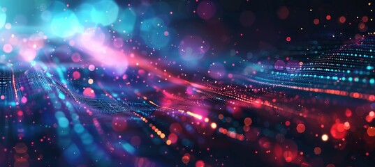 Obraz premium Digital background for tech, AI, data