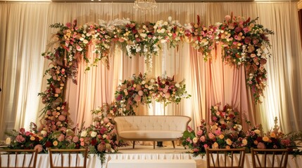 Naklejka premium designs Wedding Backdrop simple minimalist luxury