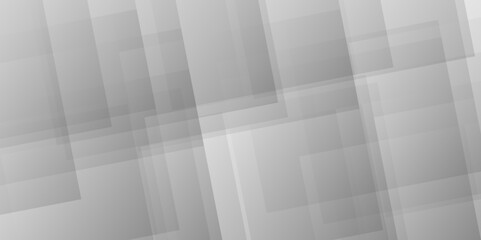 Obraz premium Gray background abstract modern design. Abstract gray monochrome vector with layers of textured white transparent material in triangle and squares background. Abstract vector light minimal banner.