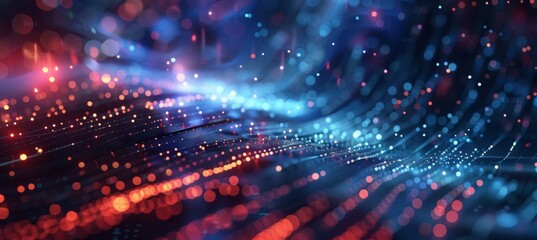 Obraz premium Digital background for tech, AI, data