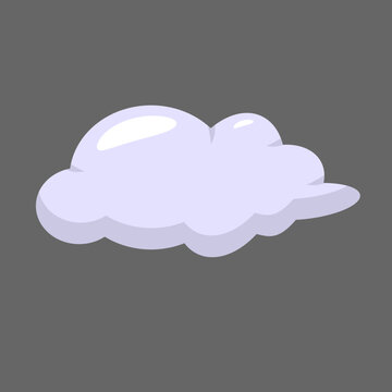 Cloud illustration suitable for weather related designs, climate change concepts, or summer themed projects. Bright and engaging graphics