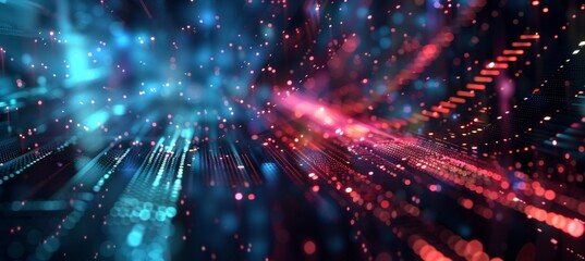 Obraz premium Digital background for tech, AI, data