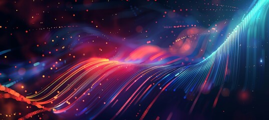 Obraz premium Digital background for tech, AI, data