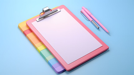 Clipboard office icon 3d