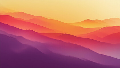Harmony of Hues captivating panorama showcasing the seamless blend of colors in a stunning sunset,...