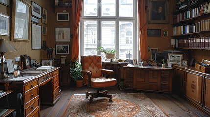 interior of a director room