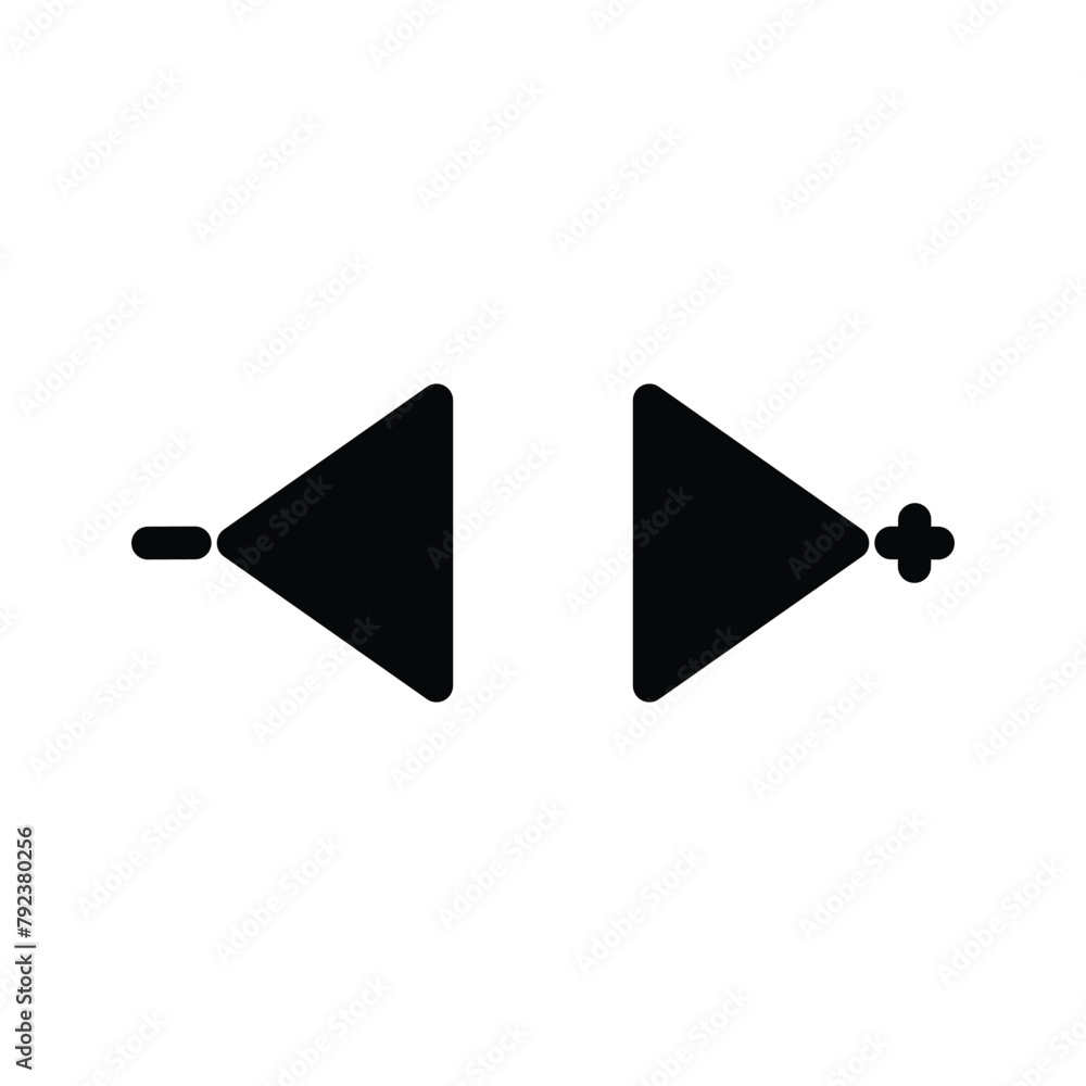 Poster loudspeaker sign. speaker button icon set. volume icon vector. volume up, down, mute. resources grap