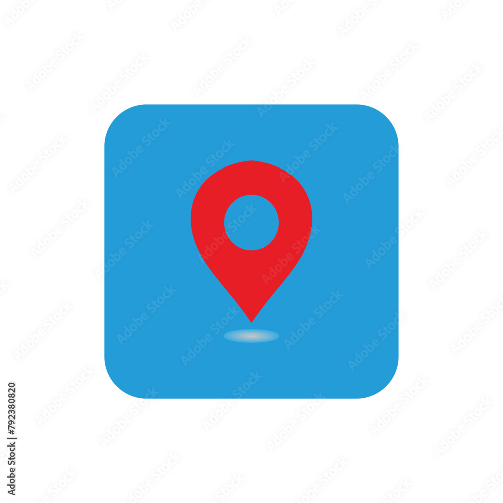 Poster set of location icons. flat design. vector illustration eps 10. resource graphic element button icon