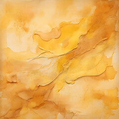 Abstract yellow watercolour background