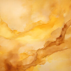 Abstract yellow watercolour background