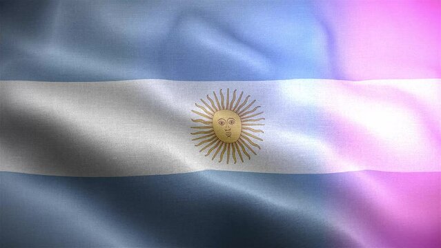 Bandera Argentina Frontal loop