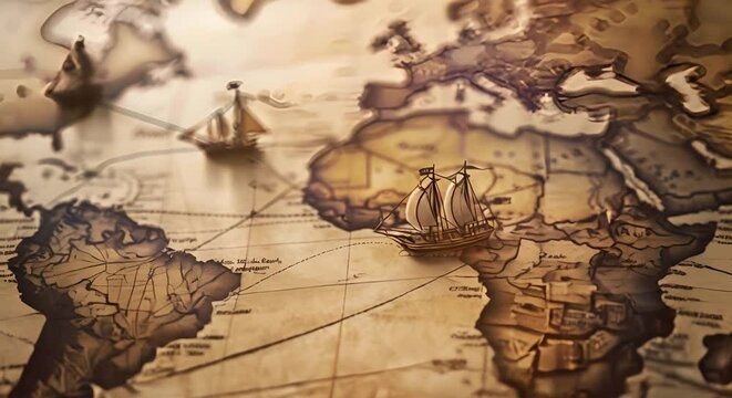 Concept a digital "Silk Road," modern trade routes facilitated by e-commerce,