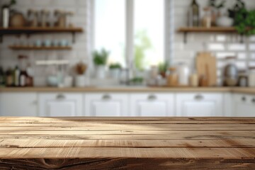 Product showcased on a mint wallpaper background with an empty wooden deck table