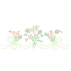 abstract background with flowers and butterflies fit for borders decorative arts can be frame 