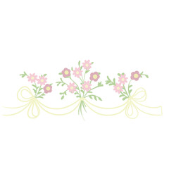 abstract background with flowers and butterflies fit for borders decorative arts can be frame 