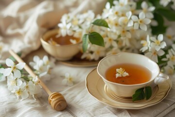 jasmine and honey infused tea