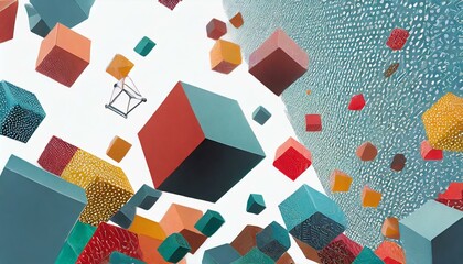 background with squares