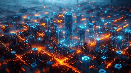 Blue Light District: Urban Center in Digital Twin Formation
