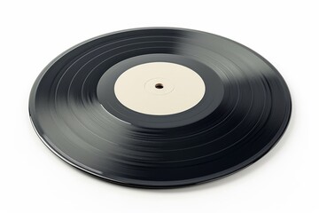 Mockup of a blank vinyl album cover sleeve isolated with a clipping path Gramophone music plate mockup with a clear surface Template for a paper so