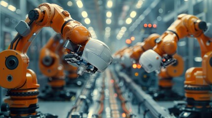 Robotization of processes in a factory. Generative AI.