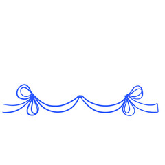 ornament ribbon bow fit for frame borders line art
