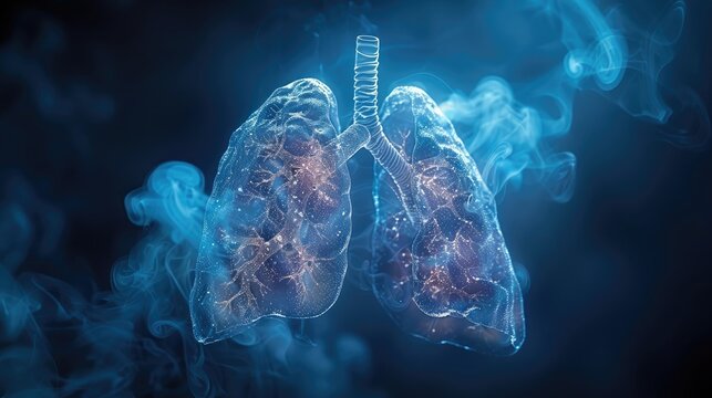 diseases of the lungs in the picture lung cancer conceptillustration image