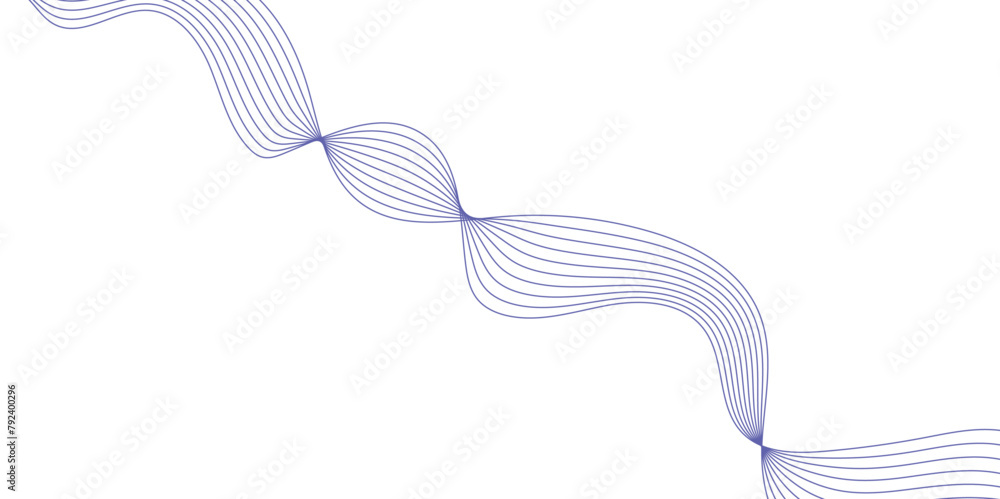 Fototapete abstract wavy grey stream element for design on transparent background isolated. vector illustration