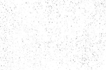 Worn black grunge texture. Dark grainy texture on white background. Dust overlay textured. Grain noise particles. Weathered effect. Torn graininess pattern. Vector illustration, EPS 10.	
