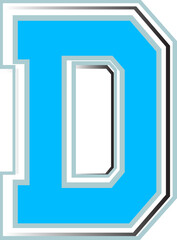 Modern alphabet letter D