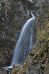 Beautiful waterfalls in Gozd Martuljek, Slovenia