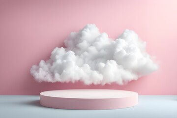 Cloud background pink stage