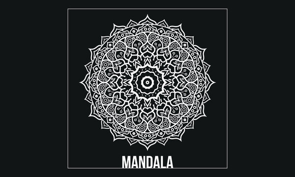 Vector luxury mandala template design