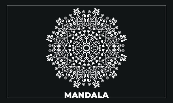 Vector luxury mandala template design