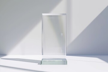 Trophy and award mockups clear empty and template