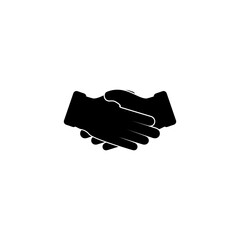 Obraz premium Business handshake, contract agreement flat vector icon for apps and websites