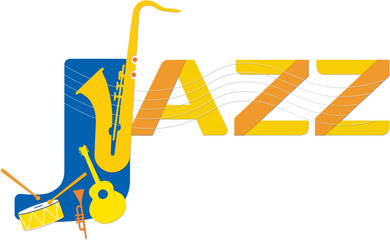 jazz music  typography design