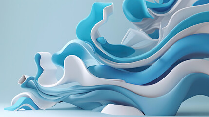 Blue and White Sculpture background
