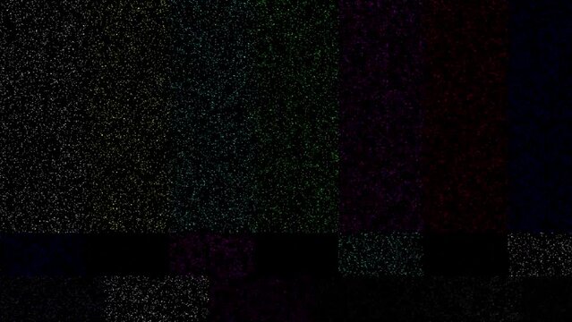 TV Test Card with Grain Effect