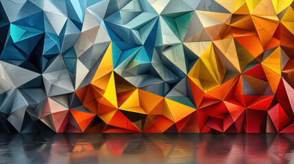 Obraz premium Multicolored Abstract Background With Vibrant Splashes