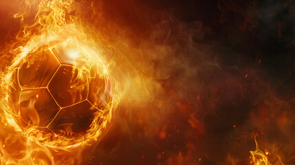 burning ball in fire,generative ai