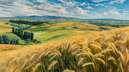 Palouse wheat fields
