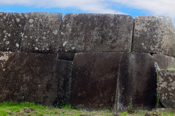 Ahu Vinapu an archaeological site on Easter Island-Rapa Nui