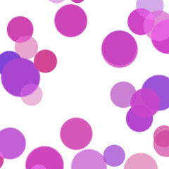 Realistic circle element purple bokeh effect transparent png background