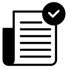 file document checkmark icon