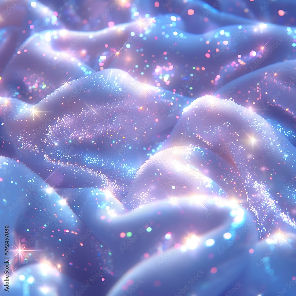 Poster Abstract background with colorful bokeh defocused lights and stars.