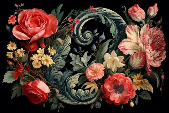 Blooming Floral Typography Styles: Exquisite Floral Patterned Typography Banners