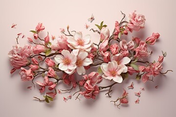 Magnolia Bloom: Chic Floral Typography Layouts with Stunning Styles
