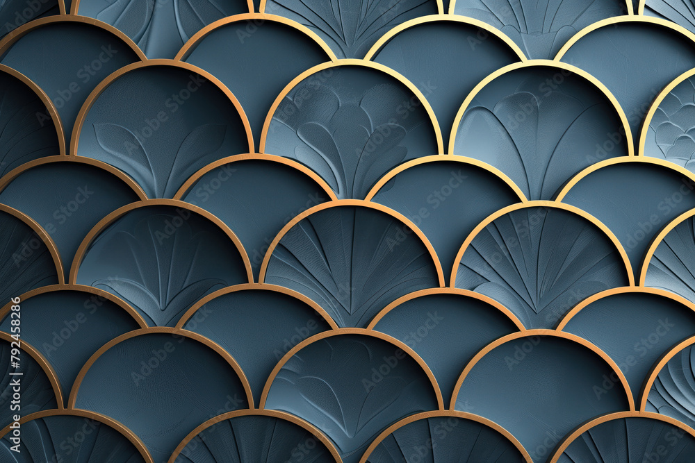 Poster sophisticated abstract 3d pattern. japanese and scandinavian style. background image. created with g